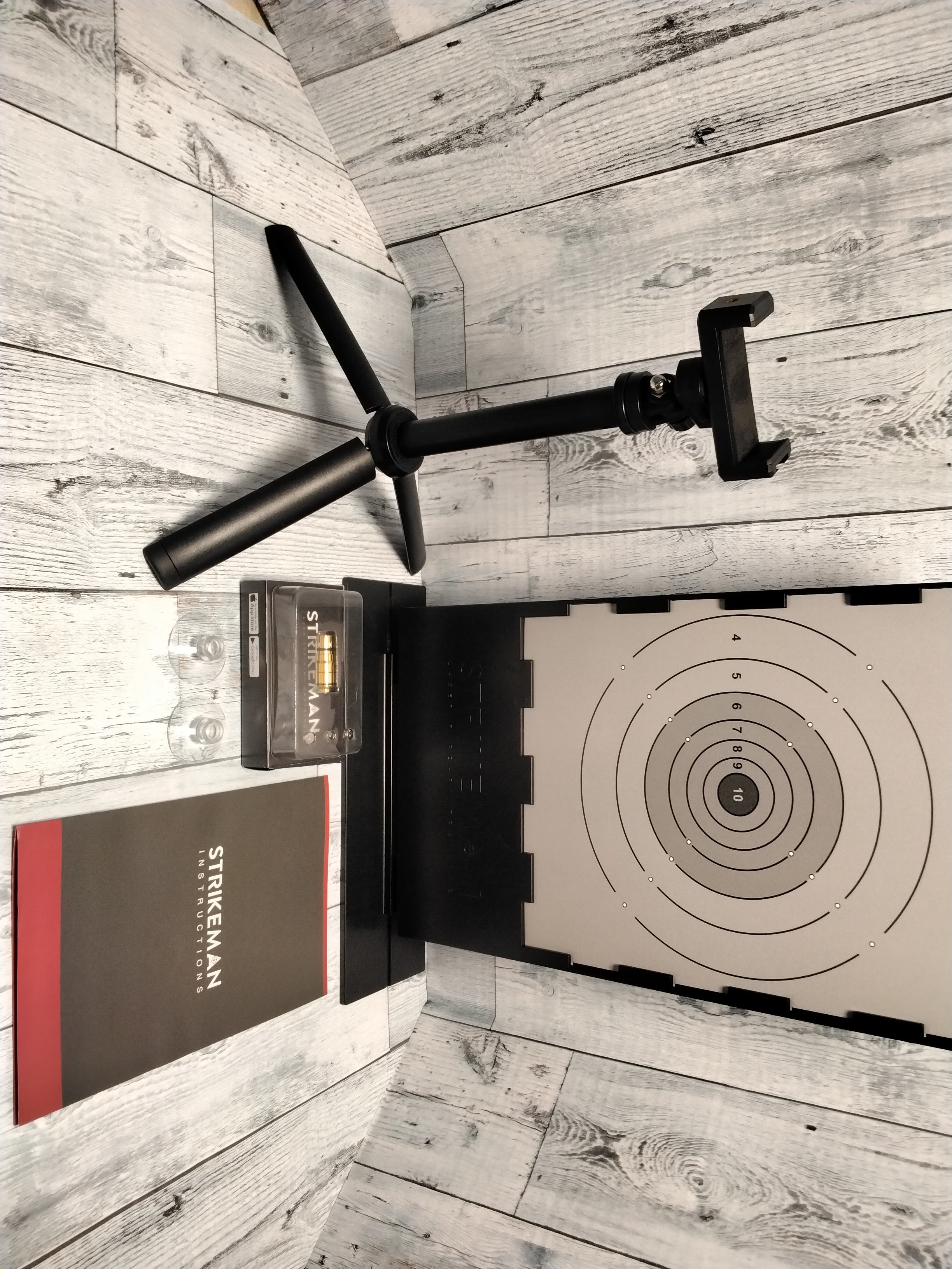 Strikeman Target & Phone Mount Laser Firearm Training Kit, .357 Laser Cartridge (7869926375662)